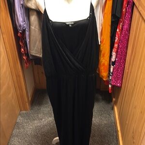 Express Elegant Black Maxi Dress